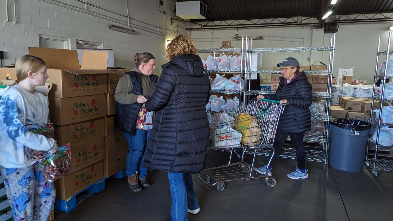 Volunteers at Wooster Hope Center.