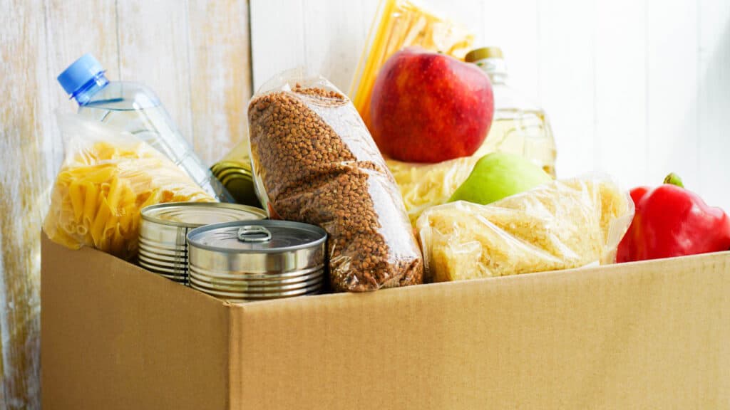 Photo of a box of food